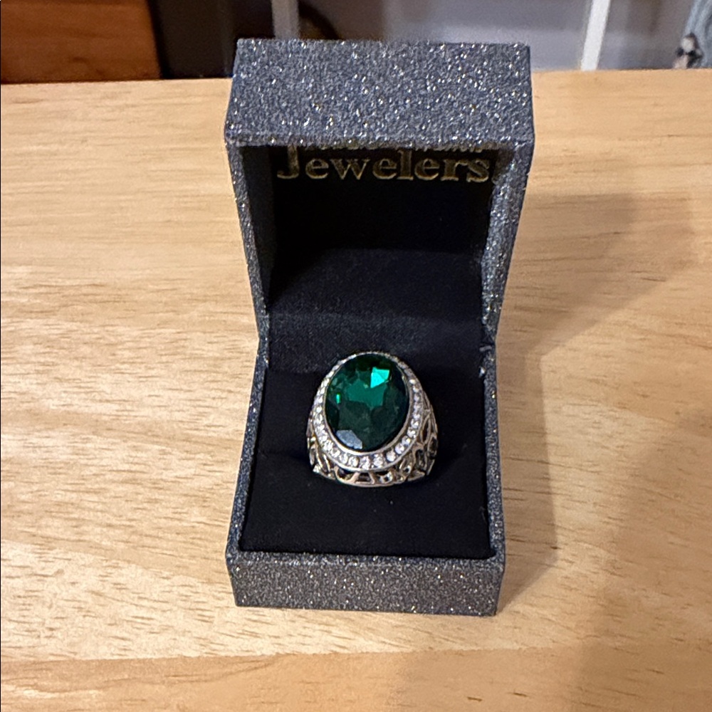 Emerald Green Statement Fashion Ring